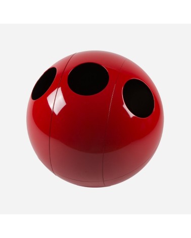 Esfera gala roja brillo - Cubo de basura separada 120lt - 60Ø