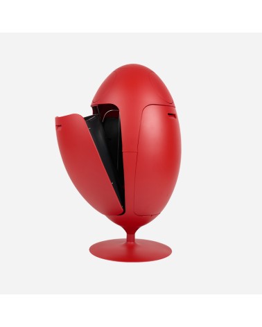 Soldi Design - Ovetto Galà rosso opaco satinato - contenitore differenziata  di design