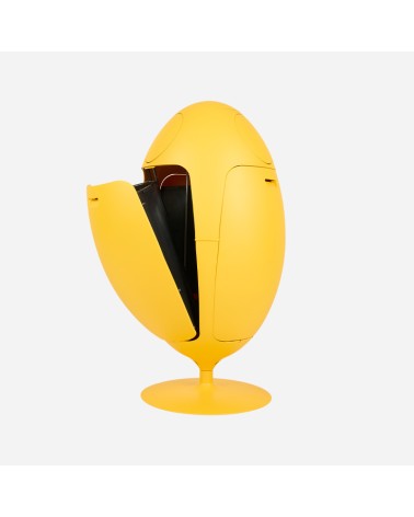 Soldi Design - Ovetto Galà giallo opaco satinato - contenitore differenziata  di design